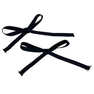 American Girl Kirsten Hair Ties Blue Set 2 Trail Checked Baking School Accessory